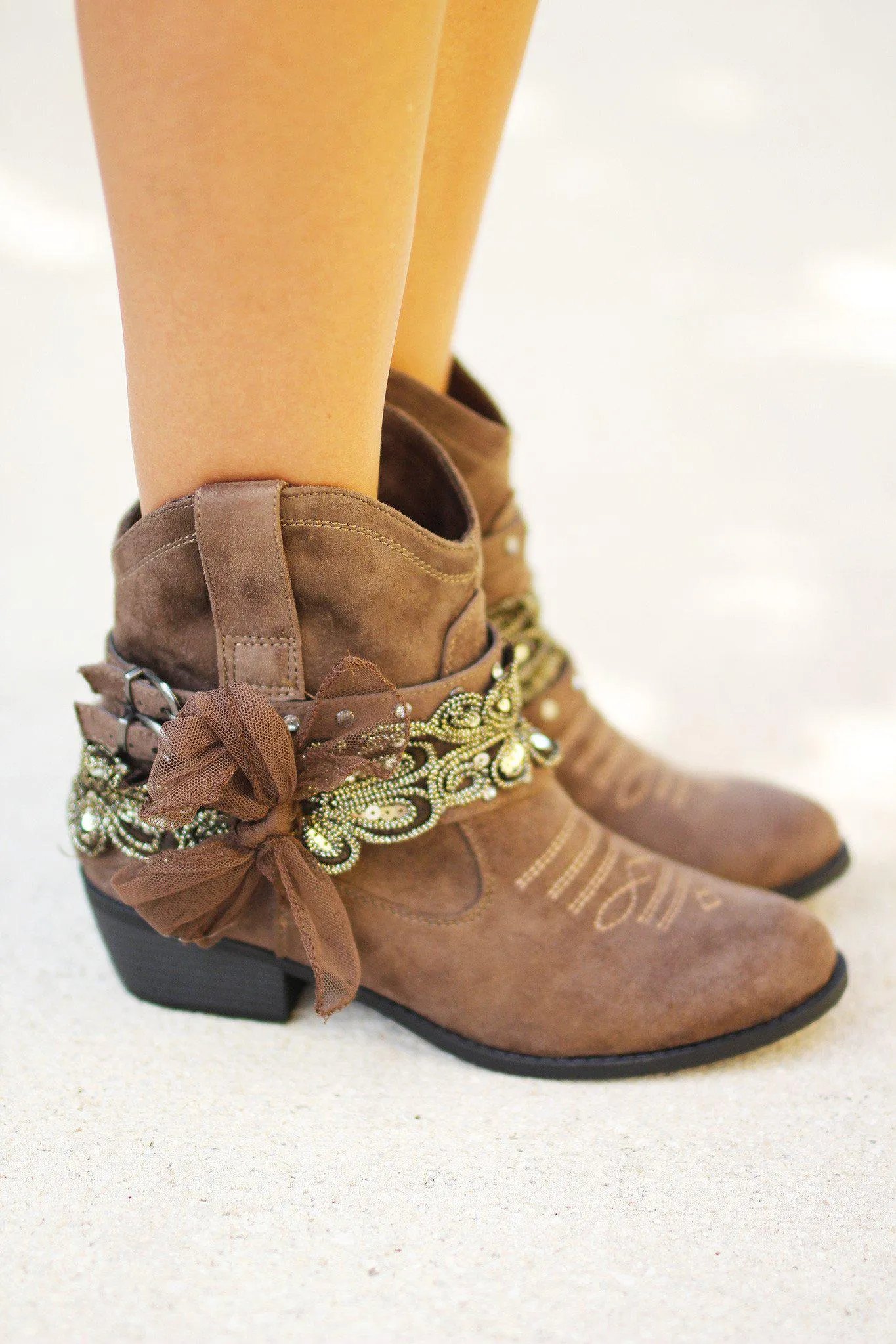 Midas Taupe Booties
